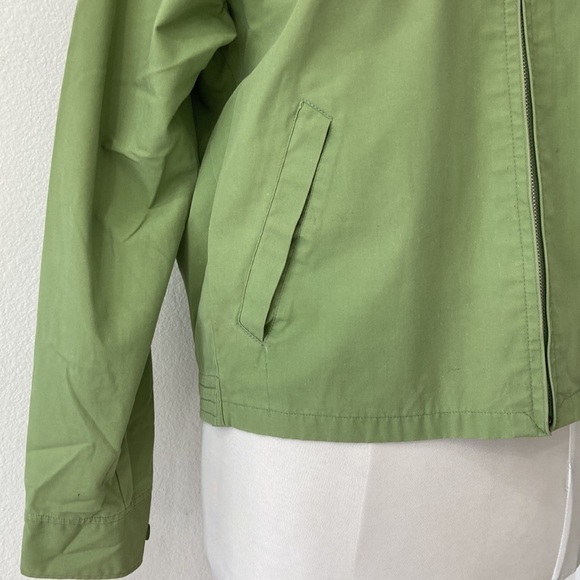Vintage Cortina windbreaker jacket medium green 60s 70s Rockabilly - Picture 3 of 12